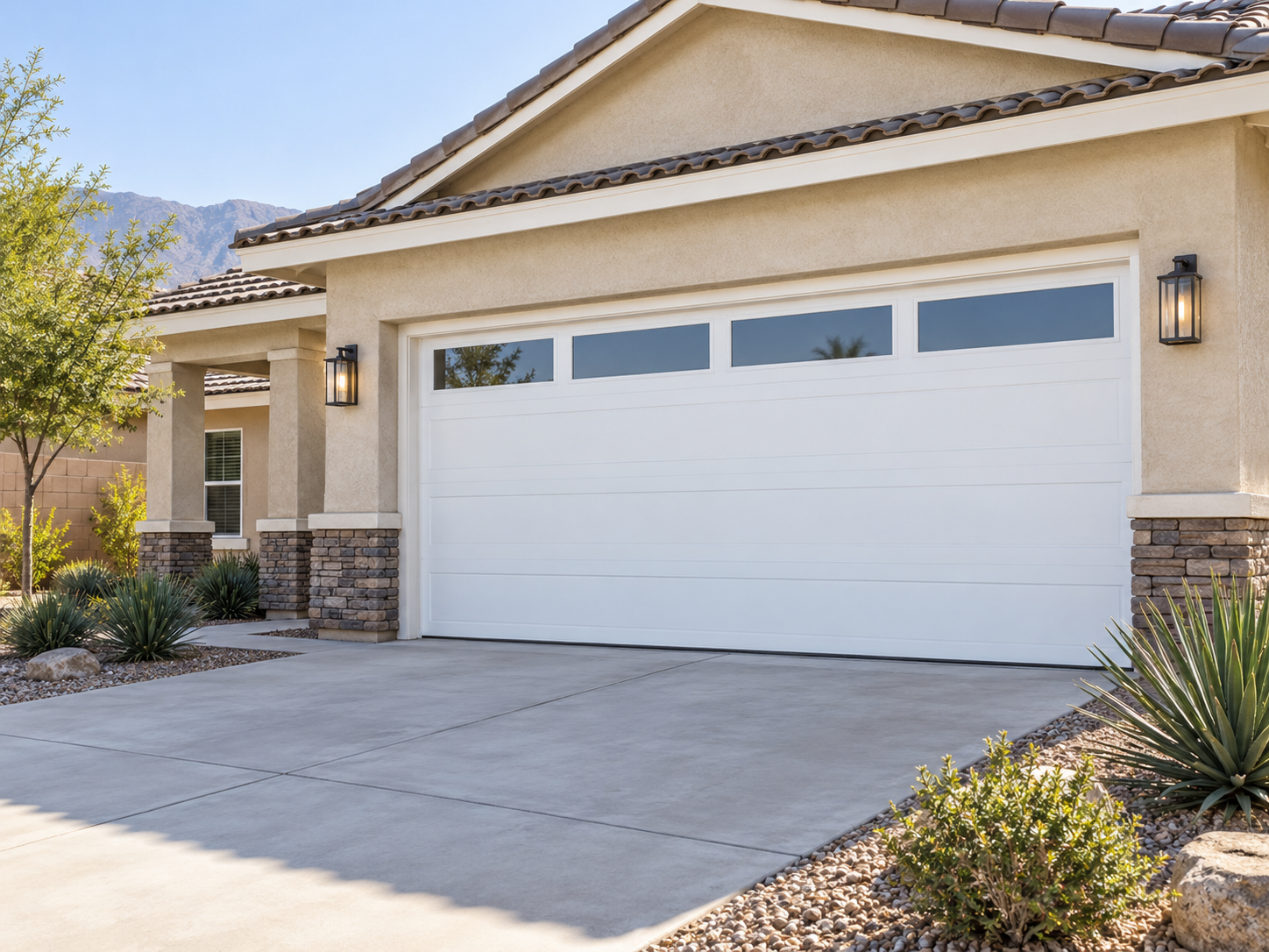 New garage door installed on a Corona home
